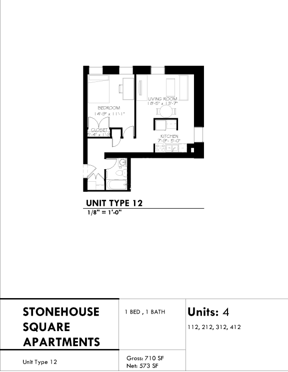Stonehouse Square One bedroom Available Units